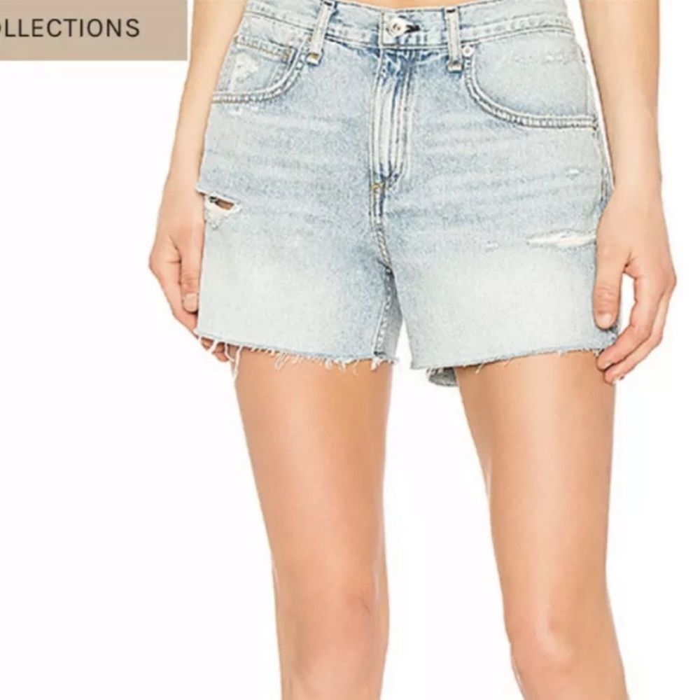 Rag and bone  distressed boy shorts